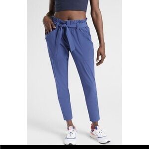 Athleta Skyline Pant Featherweight Blue  Women’s Tie-Waist Pants